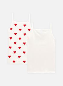 Débardeurs T-shirt - Lot De 2 Chemises Bretelles fille multicolore
