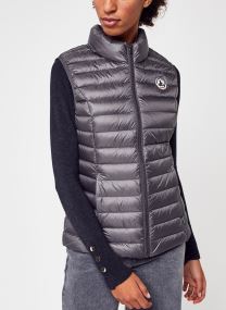 Chaquetas sin mangas Seda mujer gris