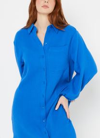 Robes Chemise Robe chemise - Byiberlin Long Shirt femme bleu