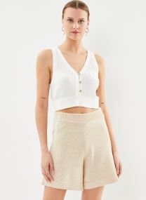 Shorts Short - Slfalma Mw Knit Shorts femme beige