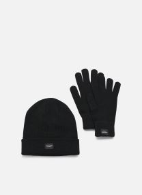 Autres accessoires Set hiver - Jacbeanie & Glove Knit Giftbox Jnr New garçon noir