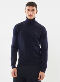Pulls Pull - Pull à col roulé en laine homme bleu