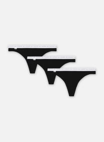 Bermudas Lot de 3 strings 8F1341 mujer negro