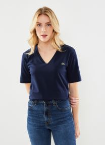 Tee-shirts manches courtes T-shirt - Tee Shirt col V TF7300 femme bleu