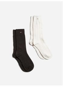 Chaussettes Chaussettes DUOCHAUD1904D NOIR / CRAIE noir