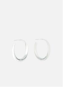 Boucles d'oreilles Créoles ovales argentées argent