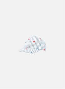 Casquettes Casquette popelin a carreaux bleu